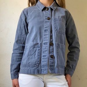 Madewell Chore Coat Jacket in Indigo Blue
